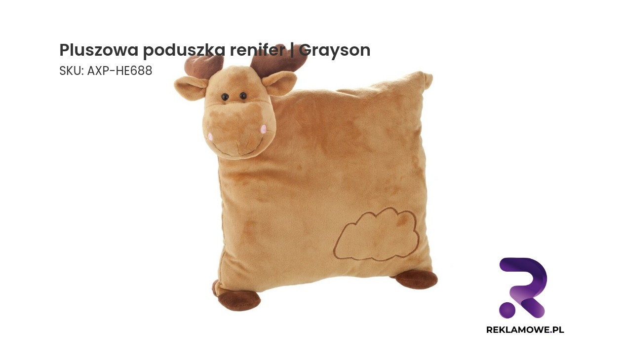 Pluszowa poduszka w kształcie renifera marki Grayson