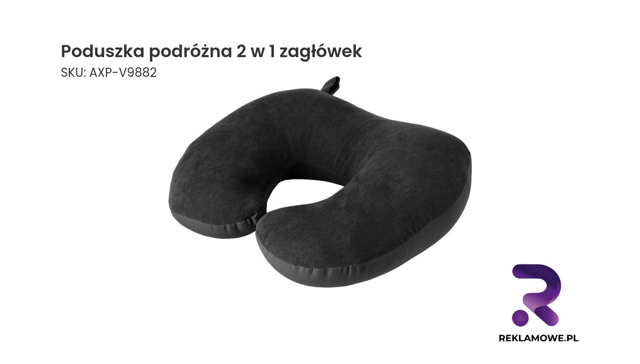 Poduszka podróżna 2 w 1 służąca także jako zagłówek