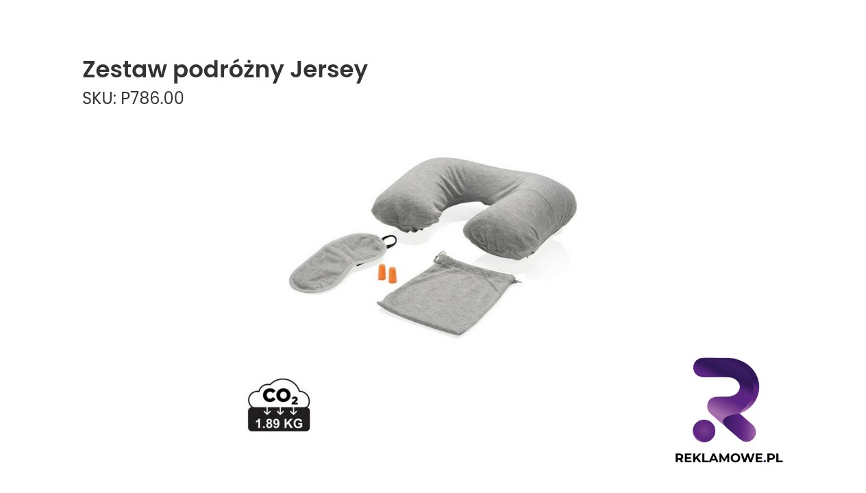 Zestaw podróżny Jersey z niezbędnymi akcesoriami