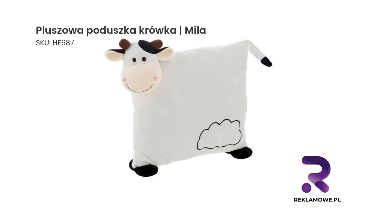 Pluszowa poduszka w kształcie krowy - Mila