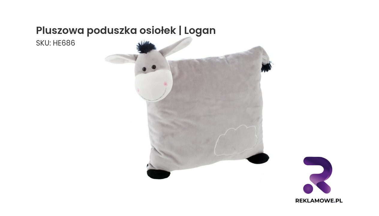 Pluszowa poduszka w kształcie osiołka marki Logan