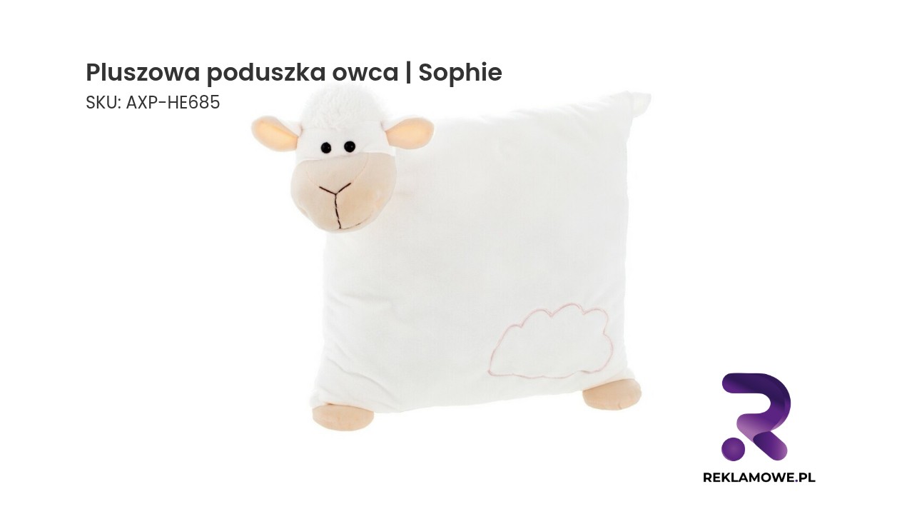 Pluszowa poduszka owca Sophie – miękka poduszka dekoracyjna dla dzieci