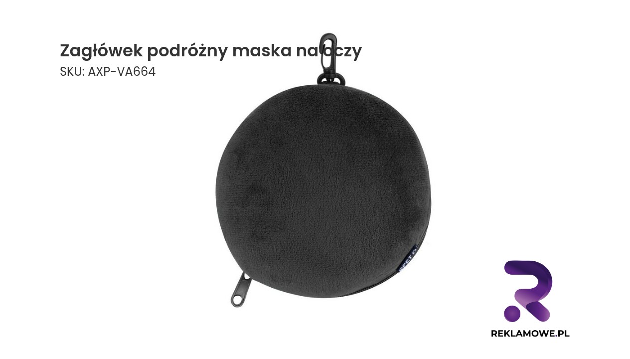 Zagłówek podróżny z maską na oczy do odpoczynku w podróży