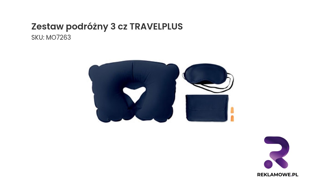 Zestaw podróżny, 3 cz TRAVELPLUS Zestaw podróżny 3 cz TRAVELPLUS - praktyczny komplet akcesoriów w podróży